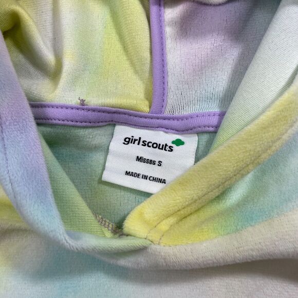 Girl Scouts Misses Small Tie Dye Hooded Sweatshirt Long Sleeve - Picture 4 of 6